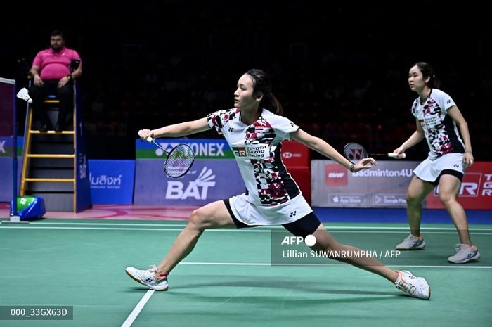 Ganda putri Thailand, Benyapa Aimsaard/Nunthakarn Aimsaard pada Thailand Open 2023, 4 Juni 2023.