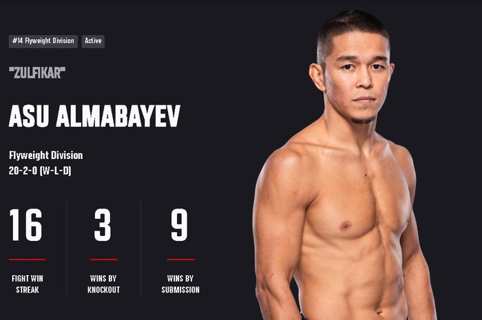 Jagoan UFC asal Kazakstan, Asu Almabayev, mendukung keputusan PB Pertacami mengirim atlet-atlet MMA amatir Indonesia ke negaranya untuk belajar dan berlatih tanding.