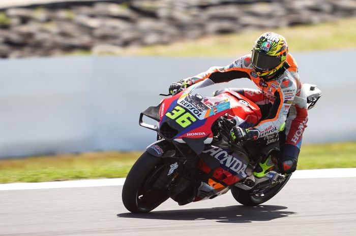 Pembalap Repsol Honda, Joan Mir, pada MotoGP Australia 2024