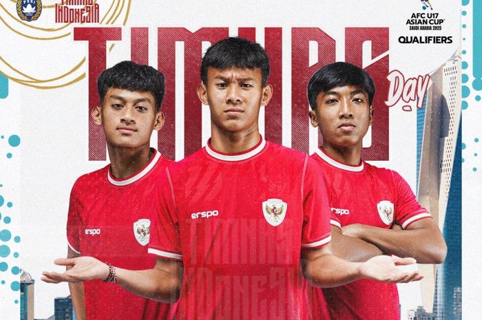 Timnas U-17 Indonesia tergabung di Grup G Kualifikasi Piala Asia U-17 2025.