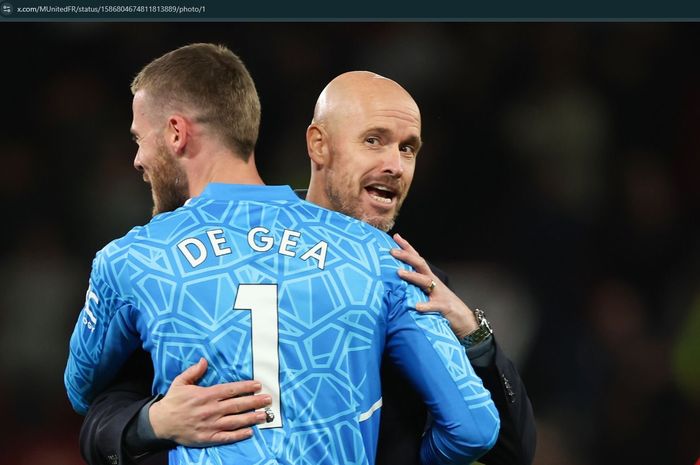 Eks kiper Man United, David de Gea, turut bereaksi pasca-pemecatan Erik ten Hag.