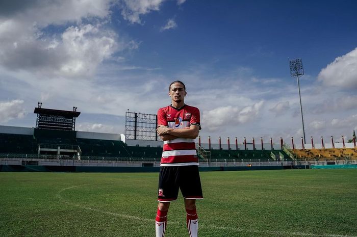 Gelandang Madura United, Jordy Wehrmann.