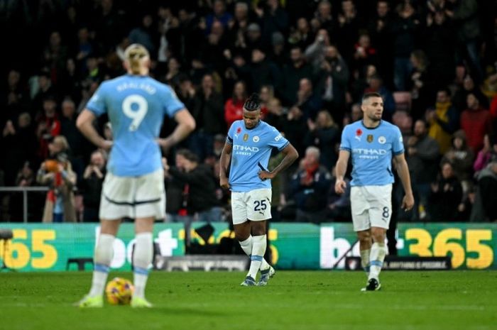 Manchester City kalah 1-2 dari Bournemouth pada lanjutan Liga Inggris 2024-2025.