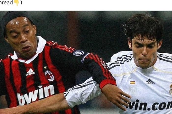 Duel Real Madrid vs AC Milan di Liga Champions pada 2009.