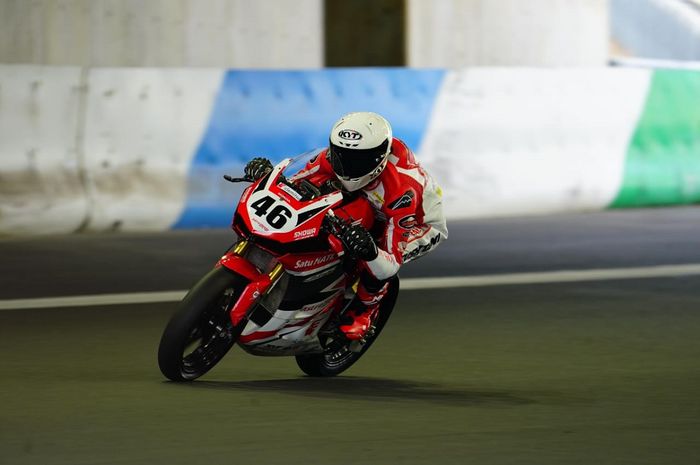 Herjun Atna Firdaus, pebalap Astra Honda Racing Team di ajang ARRC 2024 kelas AP250.