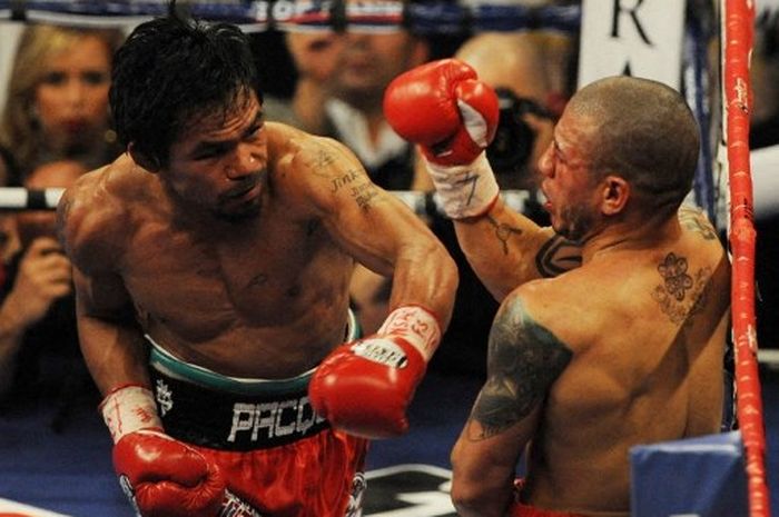 Manny Pacquiao (kiri) menggoda jagat tinju dengan klaim menarik soal Gervonta Davis.