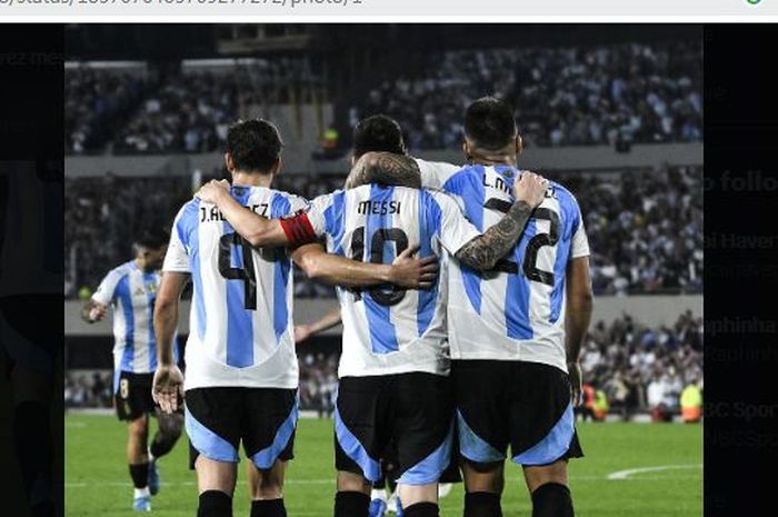 Trio Lionel Messi, Lautaro Martinez, dan Julian Alvarez diprediksi akan kembali dipasang saat menghadapi Paraguay.