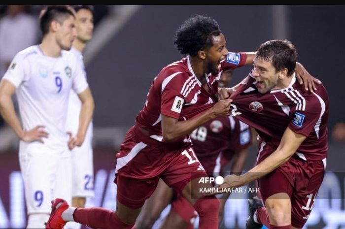 Lebih tragis dari timnas Indonesia, Uzbekistan dikalahkan Qatar akibat gol menit ke-102 dalam Kualifikasi Piala Dunia 2026.