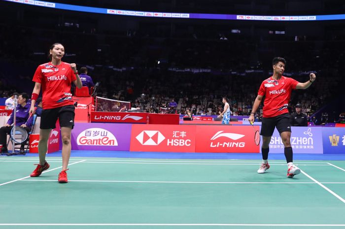 Ganda campuran Indonesia, Dejan Ferdinansyah/Gloria Emanuelle Widjaja, pada babak kedua China Masters 2024