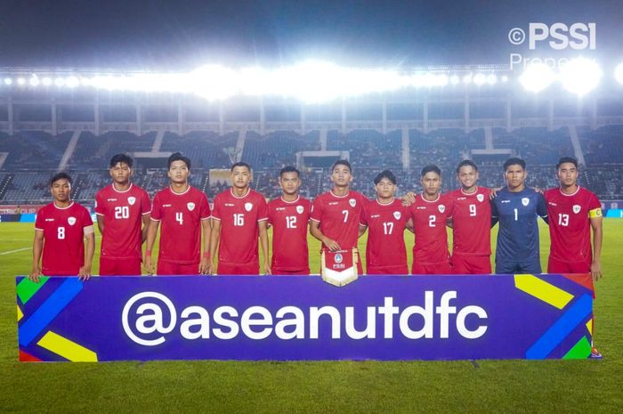 Skuad Timnas Indonesia saat berlaga di kandang Myanmar pada laga perdana ASEAN Cup 2024