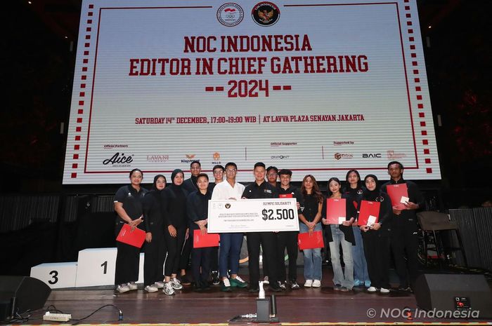 Ketua NOC Indonesia Raja Sapta Oktohari dalam acara editor in chief gathering 2024, Minggu (15/12/2024)