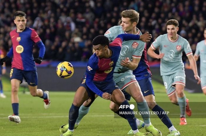 Barcelona menelan kekalahan 1-2 dari Atletico Madrid pada pekan ke-18 Liga Spanyol 2024-2025.