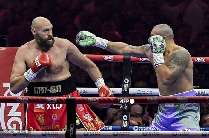 Promotor tinju, Frank Warren sebut duel Tyson Fury (kiri) vs Oleksandr Usyk (kanan), Minggu (22/12/2024) di Arab Saudi tak masuk akal dan mengaku tercengang atas hasilnya.
