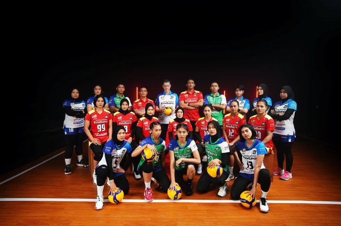 Tim bola voli putri Jakarta Pertamina Enduro pada Proliga 2025.