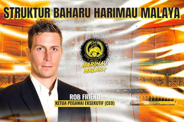 CEO Timnas Malaysia asal Kanada, Robert Friend.