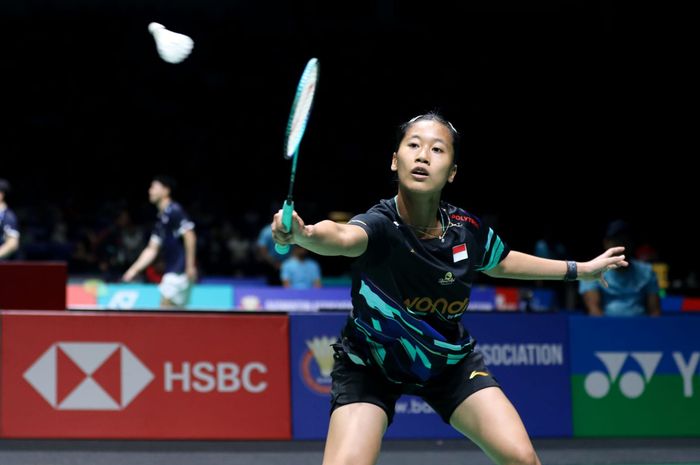 Tunggal putri Indonesia, Putri Kusuma Wardani, saat tampil pada babak 16 besar Malaysia Open 2025, Kamis, 9 Januari 2025