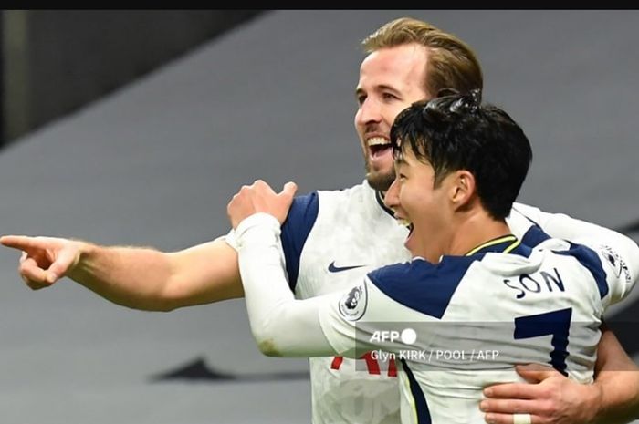 Harry Kane dan Son Heung-min mencatatkan namanya di papan skor dalam kemenangan terakhir Tottenham atas Arsenal pada 2022.