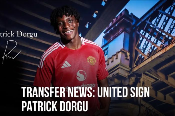 Man United meresmikan perekrutan Patrick Dorgu dari klub milik orang Indonesia, Lecce, pada bursa transfer Januari 2025.