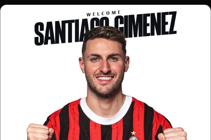 Penyerang baru AC Milan, Santiago Gimenez, bakal mengenakan nomor punggung ikonik klub, nomor 7.