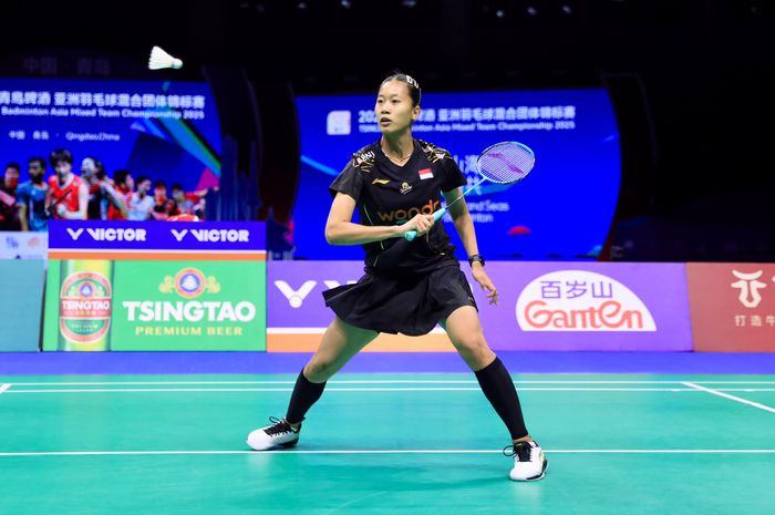 Tunggal putri Indonesia, Putri Kusuma Wardani, nyaris kena tikung saat melawan kompatriot PV Sindhu pada 16 besar Swiss Open 2025
