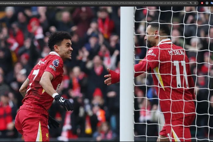 Mohamed Salah berhasil menyamai rekor 2 legenda dan membawa Liverpool meraih kemenangan susah payah atas Wolves di Liga Inggris 2024-2025.