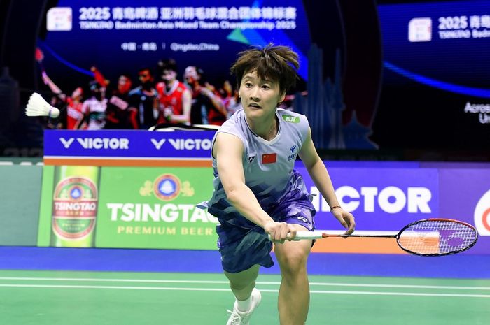 Tunggal putri, Chen Yu Fei membulan-bulani kompatriot An Se-young, Sim Yu-jin pada semifinal Kejuaraan Asia 2025 sekaligus memastikan China petik satu gelar.