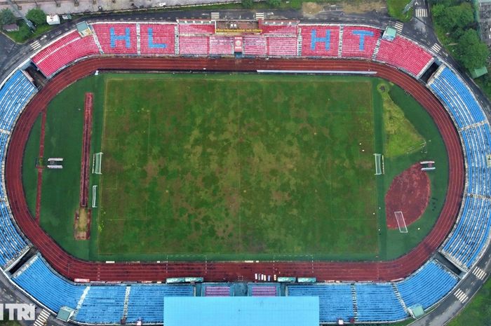 Kondisi Stadion Ha Tinh rusak parah, terancam tak bisa lagi dipakai untuk menggelar pertandingan Liga Vietnam.