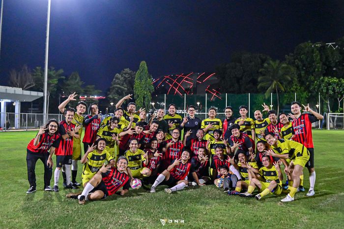 Ketua NOC Indonesia, Raja Sapta Oktohari, menghadiri ulang tahun SeeJontor FC yang ketiga di Lapangan B Senayan