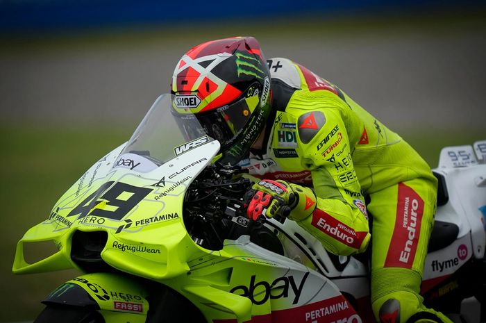 Pembalap timnya Valentino Rossi, Fabio Di Giannantonio mmenguak kunci penampilan solidnya pada hari pembuka MotoGP Argentina 2025 (14/3/2025) di Termas de Rio Hondo.