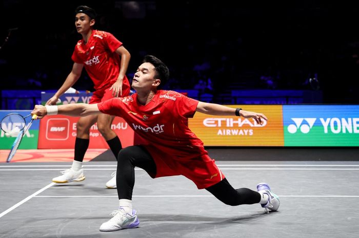 Pasangan ganda putra Indonesia, Leo Rolly Carnando/Bagas Maulana, melejit lima peringkat di ranking BWF terbaru usai menembus final All England Open 2025 di Utilita Arena, Birmingham, Inggris, Minggu (16/3/2025).