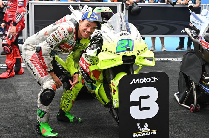 Murid Valentino Rossi, Franco Morbidelli berhasil menggondol podium di MotoGP Argentina 2025 yang membuat Bos Ducati, Luigi Dall'Igna terseret rasa gembira.