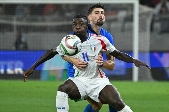 Moise Kean akan menjadi andalan di lini depan Timnas Italia saat menghadapi Jerman di leg pertama babak perempat final UEFA Nations League pada Kamis (20/3/2025) di Milan.