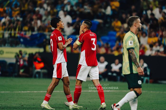 Suasana laga Australia vs Timnas Indonesia dalam matchday ketujuh Kualifikasi Piala Dunia 2026 di Sydney Football Stadium, Kamis (20/3/2025)