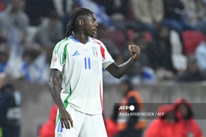 Penyerang timnas Italia berdarah Pantai Gading, Moise Kean, salah satu pemain keturunan yang memperkuat Gli Azzurri saat ini.