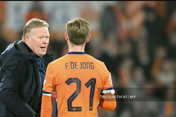 Pelatih Timnas Belanda, Ronald Koeman, kecewa timnya hanya memetik hasil imbang dengan Timnas Spanyol pada duel UEFA Nations League (20/3/2025).