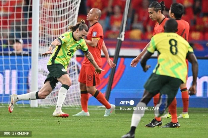 Timnas China berhadapan dengan Timnas Australia dalam pertandingan kedelapan Grup C putaran tiga Kualifikasi Piala Dunia 2026 zona Asia, Selasa (25/3/2025).