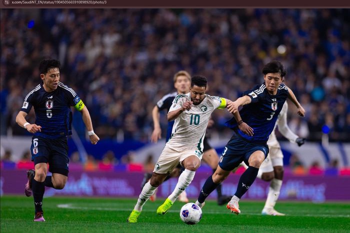 Timnas Jepang dan Timnas Arab Saudi harus puas berbagi satu poin usai bermain imbang tanpa gol di Kualifikasi Piala Dunia 2026.