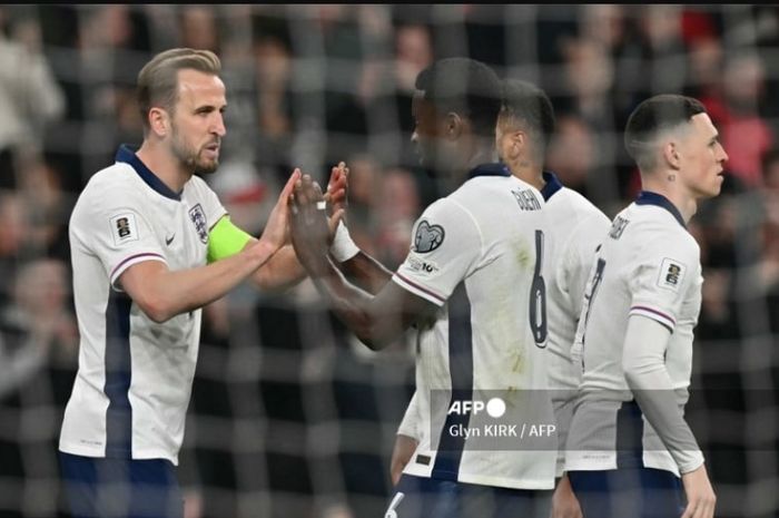 Harry Kane lewati rekor raja gol timnas Indonesia, Inggris meraup hasil sempurna dalam dua partai Kualifikasi Piala Dunia 2026 usai kalahkan Latvia di Wembley (24/3/2025).
