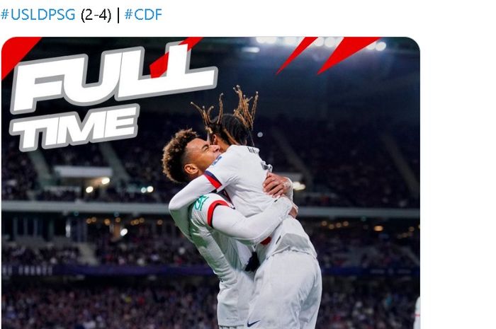 PSG membalikkan ketertinggalan 0-2 menjadi kemenangan 4-2 atas klub Ligue 2 untuk lolos ke final Piala Prancis, Selasa (1/4/2025). 