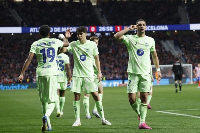 Barcelona menjaga peluang merengkuh treble bahkan quadruple usai menjungkalkan Atletico Madrid di semifinal leg kedua Copa del Rey 2024-2025.