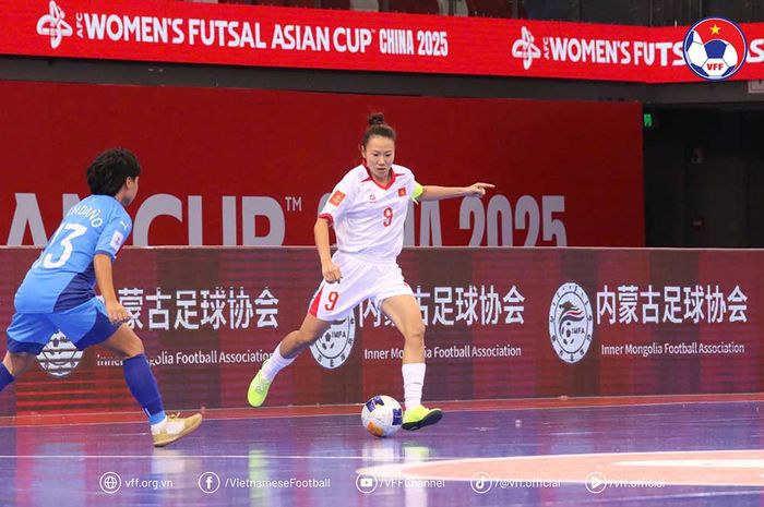 Suasana pertandingan Vietnam versus Filipina di Piala Asia Futsal Putri 2025.