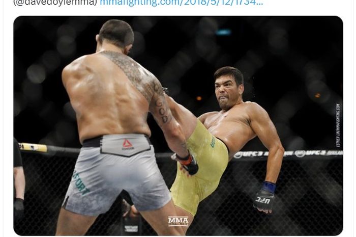 Tendangan Lyoto Machida yang meng-KO Vitor Belfort di UFC 224 pada 12 Mei 2018. 