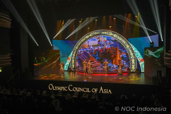 Penampilan Pencak Silat di OCA General Assembly di Kuwait City, Minggu (11/5/2025). 