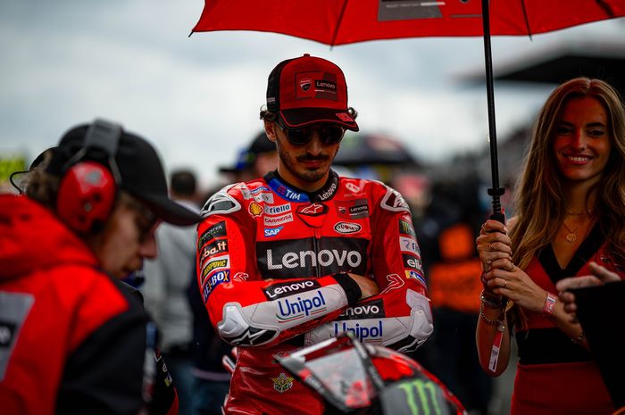 Pembalap Ducati Lenovo, Francesco Bagnaia, jelang balapan MotoGP Prancis 2025