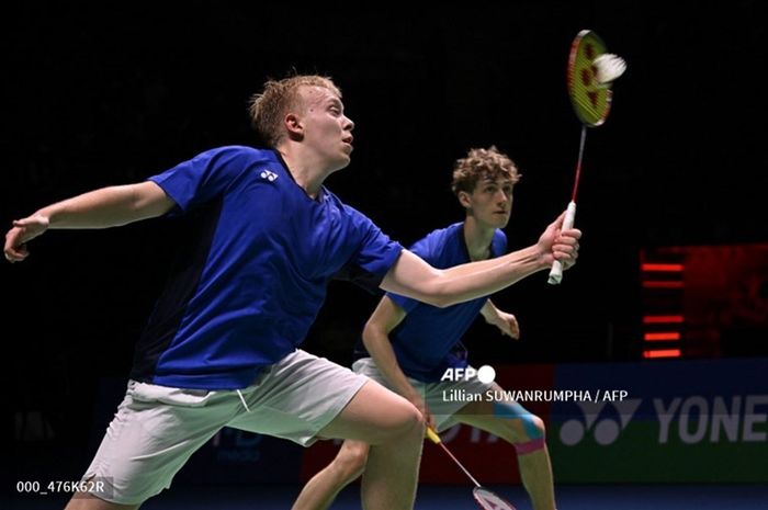 Pasangan ganda putra Denmark yang sempat jadi penakluk Fajar Alfian/Muhammad Rian Ardianto, William Kryger Boe/Christian Faust Kjaer menangi babak kualifikasi Malaysia Masters 2025 dengan mengharubirukan wakil tuan rumah.