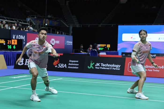 Jafar Hidayatullah/Felisha Alberta Nathaniel Pasaribu bantai juara All England pada babak pertama Japan Open 2025.