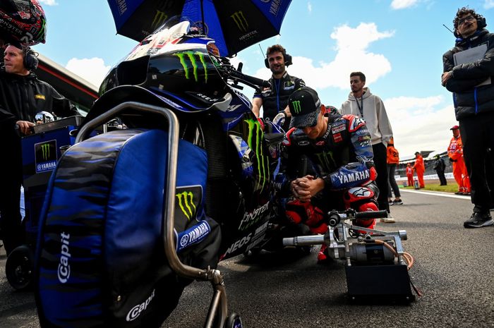 Pembalap Monster Energy Yamaha, Fabio Quartararo, jelang balapan MotoGP Inggris 2025