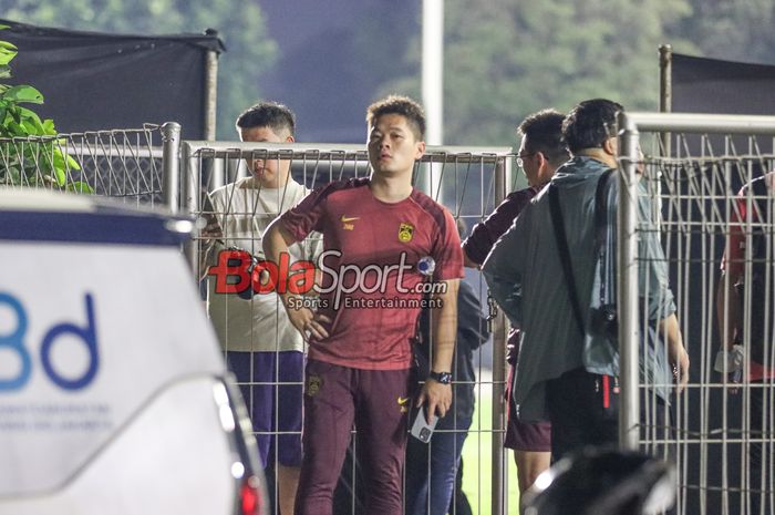 Timnas China menggelar latihan perdana secara tertutup di Lapangan A, Senayan, Jakarta, Selasa (3/6/2025) malam.
