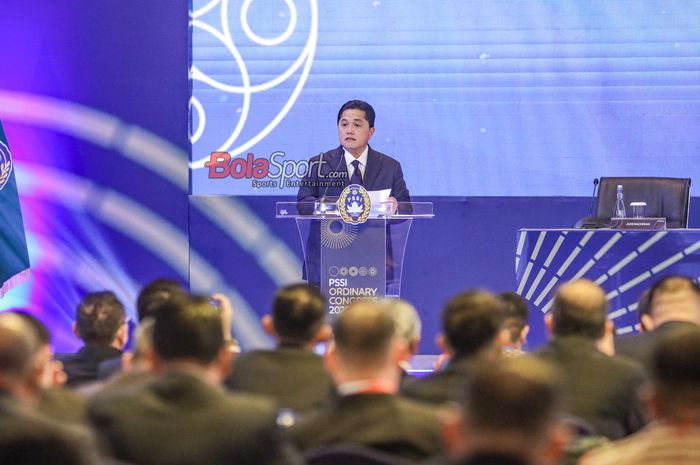 Kongres Biasa PSSI 2025 akhirnya dibuka di Hotel Ritz Carlton, Kuningan, Jakarta Selatan, Rabu (4/6/2026.