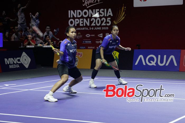 Ganda putri Indonesia, Isyana Syahira Meida/Rinjani Kwinara Nastine harus mengakui ketangguhan lawan di babak pertama Indonesia Open 2025